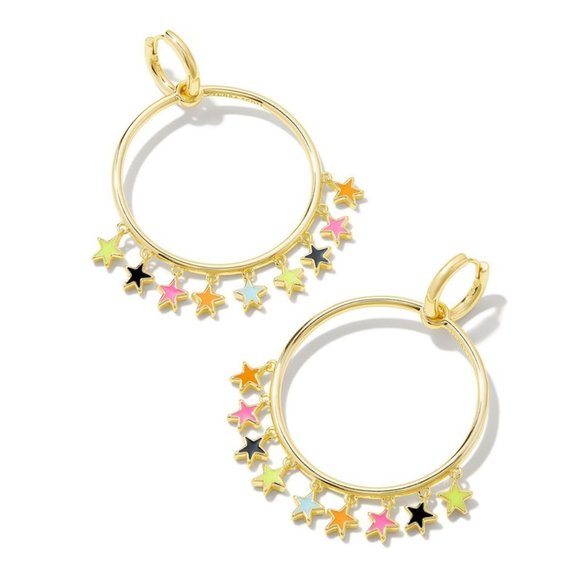 Kendra Scott Sloane Star Open Frame Earrings - Picture 7 of 7